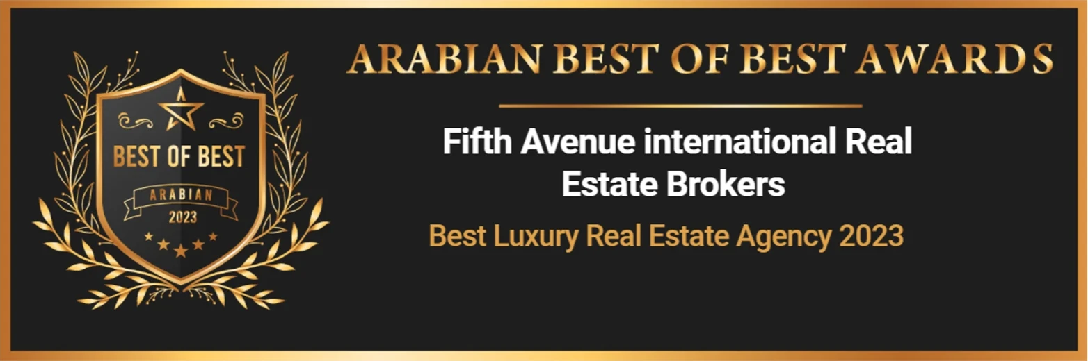 Arabian Best of Best Awards 2023 - Fifth Avenue International Real Estate Brokers, Best Luxury Real Estate Agency 2023